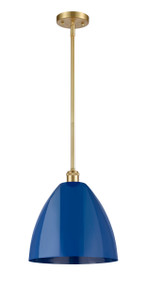 Plymouth - 1 Light - 12 inch - Satin Gold - Pendant (516-1S-SG-MBD-12-BL-LED)