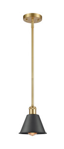 Smithfield - 1 Light - 7 inch - Satin Gold - Mini Pendant (516-1S-SG-M8-BK-LED)