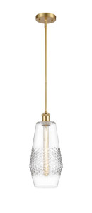 Windham - 1 Light - 7 inch - Satin Gold - Mini Pendant (516-1S-SG-G682-7-LED)