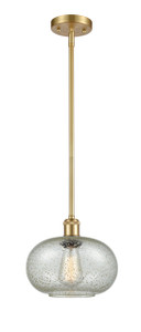 Gorham - 1 Light - 10 inch - Satin Gold - Mini Pendant (516-1S-SG-G249-LED)