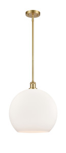 Athens - 1 Light - 14 inch - Satin Gold - Pendant (516-1S-SG-G121-14)