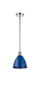 Plymouth - 1 Light - 8 inch - Polished Nickel - Pendant (516-1S-PN-MBD-75-BL-LED)