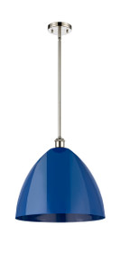 Plymouth - 1 Light - 16 inch - Polished Nickel - Pendant (516-1S-PN-MBD-16-BL-LED)