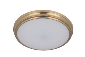 X66 Series 1 Light 11" LED Flushmount in Satin Brass (X6611-SB-LED)