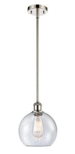 Athens - 1 Light - 8 inch - Polished Nickel - Mini Pendant (516-1S-PN-G124)