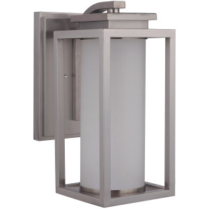 Vailridge 1 Light Medium LED Outdoor Wall Lantern in Stainless Steel (ZA1314-SS-LED)