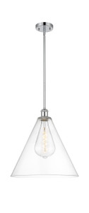 Berkshire - 1 Light - 16 inch - Polished Chrome - Pendant (516-1S-PC-GBC-162-LED)