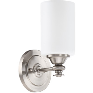 Dardyn 1 Light Wall Sconce in Brushed Polished Nickel (49801-BNK)