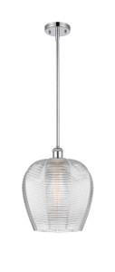 Norfolk - 1 Light - 12 inch - Polished Chrome - Mini Pendant (516-1S-PC-G462-12)
