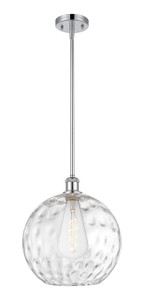 Athens Water Glass - 1 Light - 12 inch - Polished Chrome - Mini Pendant (516-1S-PC-G1215-12)