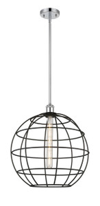 Lake Placid - 1 Light - 16 inch - Polished Chrome - Mini Pendant (516-1S-PC-CE-16-BK)