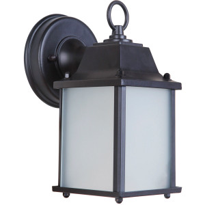 Coach Lights Cast 1 Light Small LED Outdoor Wall Lantern in Oiled Bronze Outdoor (Z192-OBO-LED)