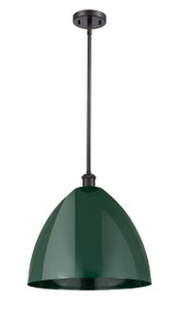 Plymouth - 1 Light - 16 inch - Oil Rubbed Bronze - Pendant (516-1S-OB-MBD-16-GR-LED)