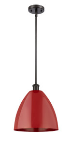 Plymouth - 1 Light - 12 inch - Oil Rubbed Bronze - Pendant (516-1S-OB-MBD-12-RD)