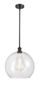 Athens - 1 Light - 14 inch - Matte Black - Pendant (516-1S-BK-G122-14-LED)