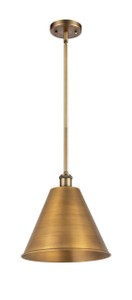 Berkshire - 1 Light - 12 inch - Brushed Brass - Pendant (516-1S-BB-MBC-12-BB)