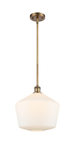 Cindyrella - 1 Light - 12 inch - Brushed Brass - Mini Pendant (516-1S-BB-G651-12-LED)