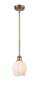 Norfolk - 1 Light - 6 inch - Brushed Brass - Mini Pendant (516-1S-BB-G461-6-LED)