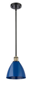 Plymouth - 1 Light - 8 inch - Black Antique Brass - Pendant (516-1S-BAB-MBD-75-BL)