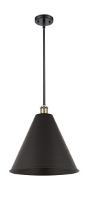 Berkshire - 1 Light - 16 inch - Black Antique Brass - Pendant (516-1S-BAB-MBC-16-BK)