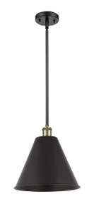 Berkshire - 1 Light - 12 inch - Black Antique Brass - Pendant (516-1S-BAB-MBC-12-BK)