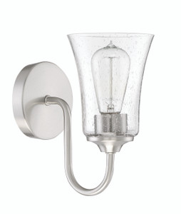 Gwyneth 1 Light Wall Sconce in Brushed Polished Nickel (50401-BNK) Gwyneth 1 Light Wall Sconce in Brushed Polished Nickel (50401-BNK)