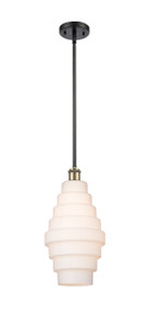 Cascade - 1 Light - 8 inch - Black Antique Brass - Mini Pendant (516-1S-BAB-G671-8)