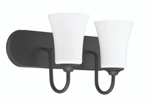 Gwyneth 4 Light Vanity in Flat Black (50404-FB)