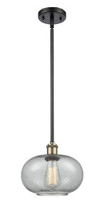 Gorham - 1 Light - 10 inch - Black Antique Brass - Mini Pendant (516-1S-BAB-G247-LED)