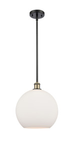 Athens - 1 Light - 12 inch - Black Antique Brass - Mini Pendant (516-1S-BAB-G121-12-LED)