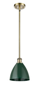 Plymouth - 1 Light - 8 inch - Antique Brass - Pendant (516-1S-AB-MBD-75-GR)