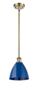 Plymouth - 1 Light - 8 inch - Antique Brass - Pendant (516-1S-AB-MBD-75-BL-LED)