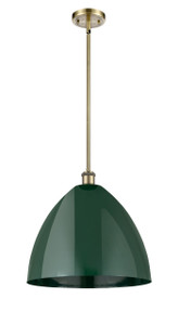 Plymouth - 1 Light - 16 inch - Antique Brass - Pendant (516-1S-AB-MBD-16-GR-LED)
