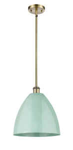 Plymouth - 1 Light - 12 inch - Antique Brass - Pendant (516-1S-AB-MBD-12-SF-LED)