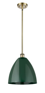 Plymouth - 1 Light - 12 inch - Antique Brass - Pendant (516-1S-AB-MBD-12-GR-LED)