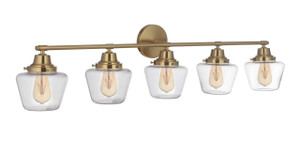 Essex 5 Light Vanity in Satin Brass (19548SB5)