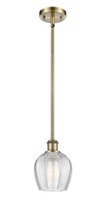 Norfolk - 1 Light - 6 inch - Antique Brass - Mini Pendant (516-1S-AB-G462-6)