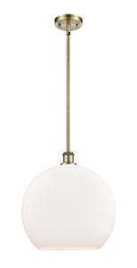 Athens - 1 Light - 14 inch - Antique Brass - Pendant (516-1S-AB-G121-14)