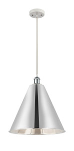 Berkshire - 1 Light - 16 inch - White Polished Chrome - Cord hung - Mini Pendant (516-1P-WPC-MBC-16-PC-LED)