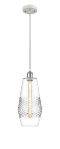 Windham - 1 Light - 7 inch - White Polished Chrome - Cord hung - Mini Pendant (516-1P-WPC-G682-7-LED)