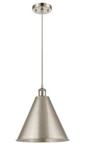 Berkshire - 1 Light - 16 inch - Brushed Satin Nickel - Cord hung - Mini Pendant (516-1P-SN-MBC-16-SN-LED)