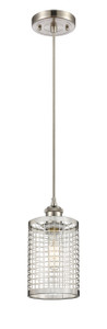 Nestbrook - 1 Light - 5 inch - Satin Nickel - Mini Pendant (516-1P-SN-M18-SN)