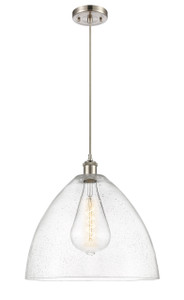 Bristol - 1 Light - 16 inch - Brushed Satin Nickel - Cord hung - Pendant (516-1P-SN-GBD-164-LED)