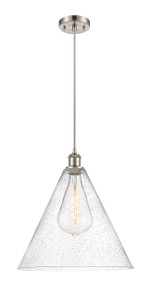 Berkshire - 1 Light - 16 inch - Brushed Satin Nickel - Cord hung - Pendant (516-1P-SN-GBC-164)