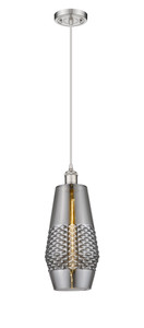 Windham - 1 Light - 7 inch - Brushed Satin Nickel - Cord hung - Mini Pendant (516-1P-SN-G683-7)