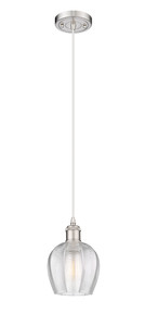 Norfolk - 1 Light - 6 inch - Brushed Satin Nickel - Cord hung - Mini Pendant (516-1P-SN-G462-6-LED)
