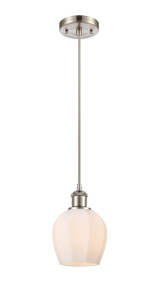 Norfolk - 1 Light - 6 inch - Brushed Satin Nickel - Cord hung - Mini Pendant (516-1P-SN-G461-6-LED)