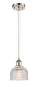 Dayton - 1 Light - 6 inch - Brushed Satin Nickel - Cord hung - Mini Pendant (516-1P-SN-G412)
