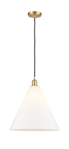 Berkshire - 1 Light - 16 inch - Satin Gold - Cord hung - Pendant (516-1P-SG-GBC-161)