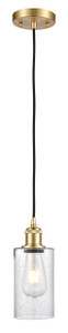 Clymer - 1 Light - 4 inch - Satin Gold - Cord hung - Mini Pendant (516-1P-SG-G804)